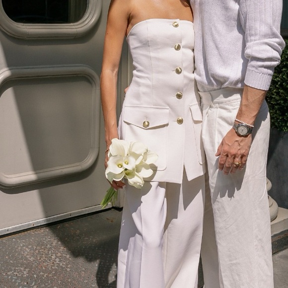 NWT Rosetta Getty Strapless Cargo Top Size 6 $1450 - Picture 10 of 12